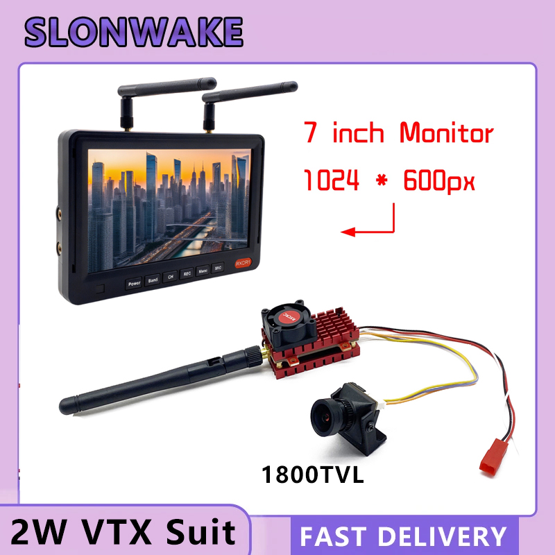 SLONWAKE 5.8G 2W VTX FPV 1800T - огляд і ціна Drone Aerial Photography