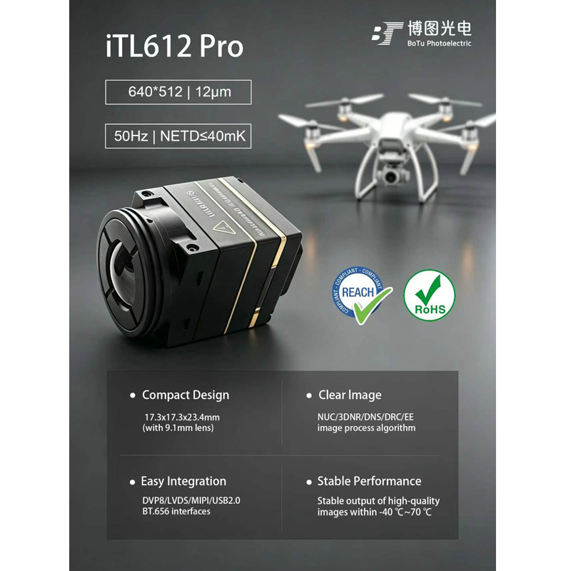 Itl612 CVBS Mini 640*512 9.1mm - огляд і ціна Drone Thermal Imaging